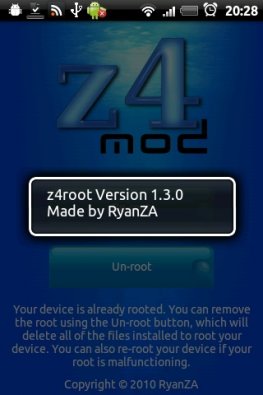 Z4root - приложение для получения root-прав