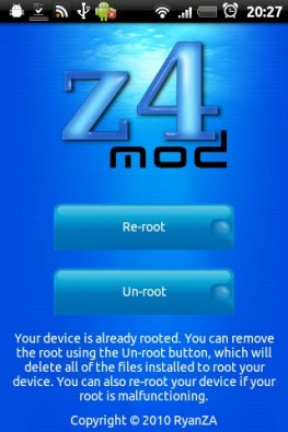 Z4root - приложение для получения root-прав